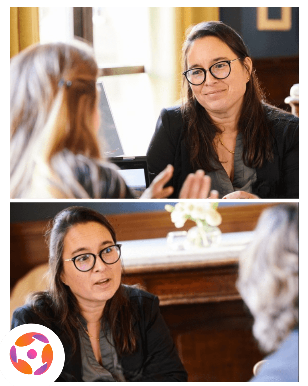 Consultante Skillinks échangeant sur la transmission des compétences en entreprise à Lille